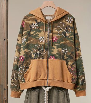 Flower Field Camo Hoodie