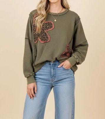 Leopard Bloom Top