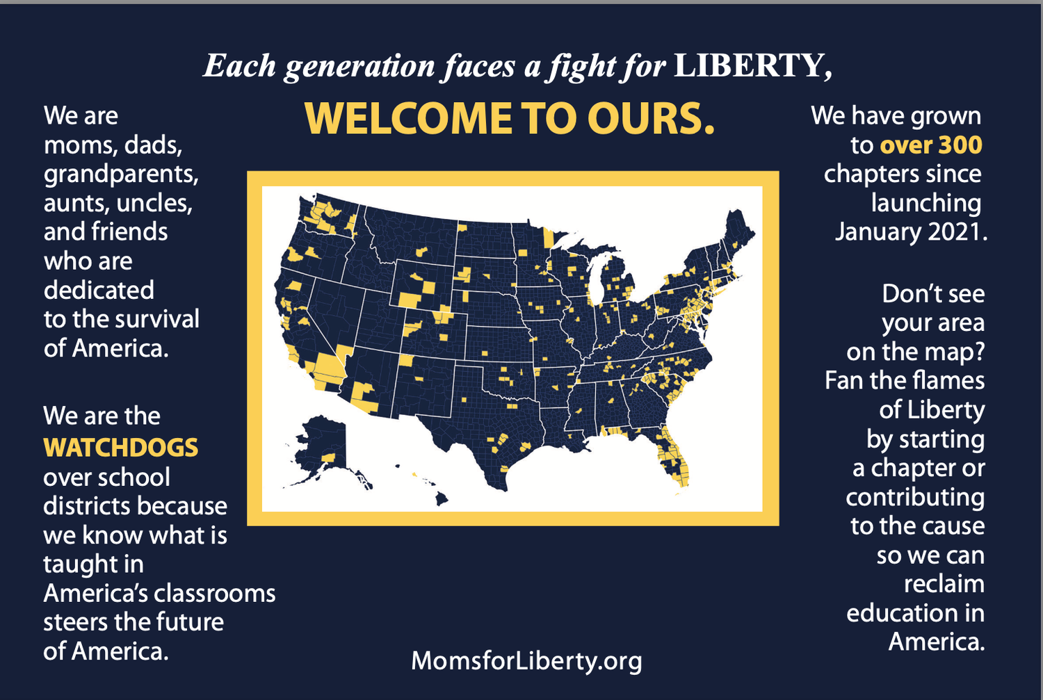Moms For Liberty Info Cards, Moms For Liberty Info Cards: English Language Info Cards