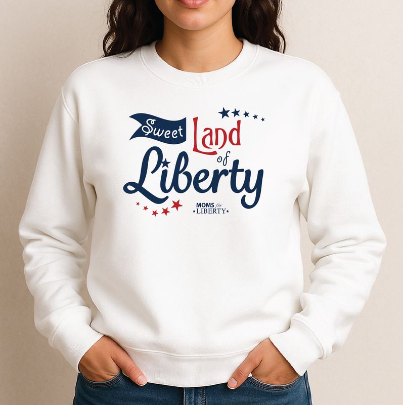 "Sweat Land of Liberty" Crew Neck Sweatshirt