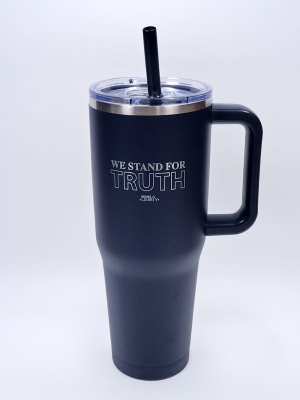 We Stand for Truth Travel Tumbler