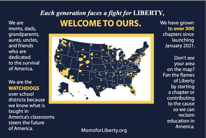 Moms For Liberty Info Cards
