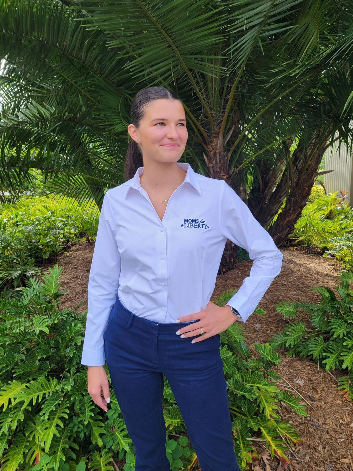Womens White Button Down Dress Shirt