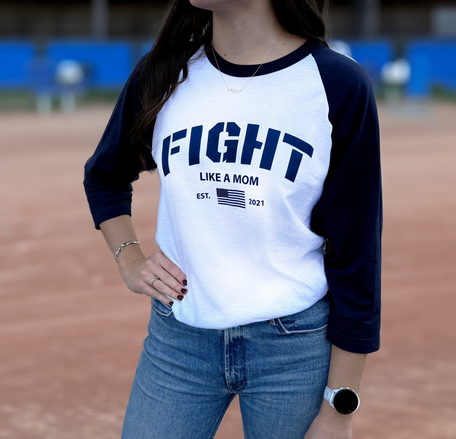 "Fight Like A Mom" Raglan Tee