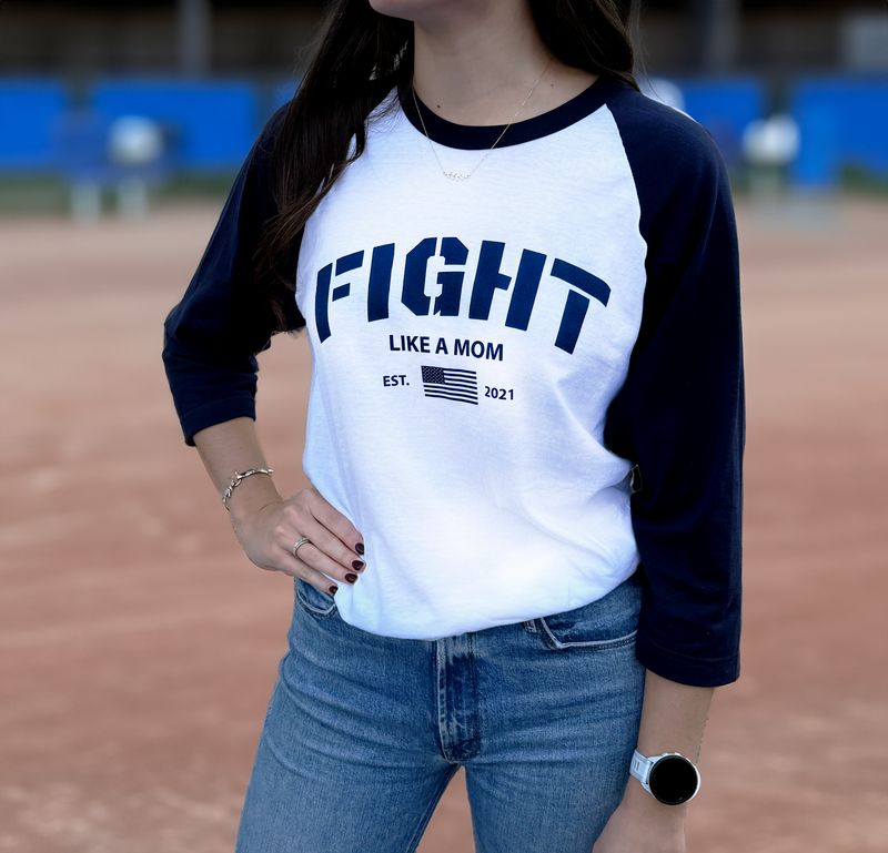 "Fight Like A Mom" Raglan Tee