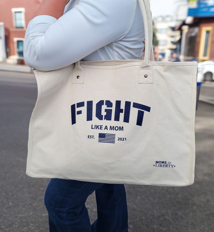"Fight Like A Mom" Canvas Tote