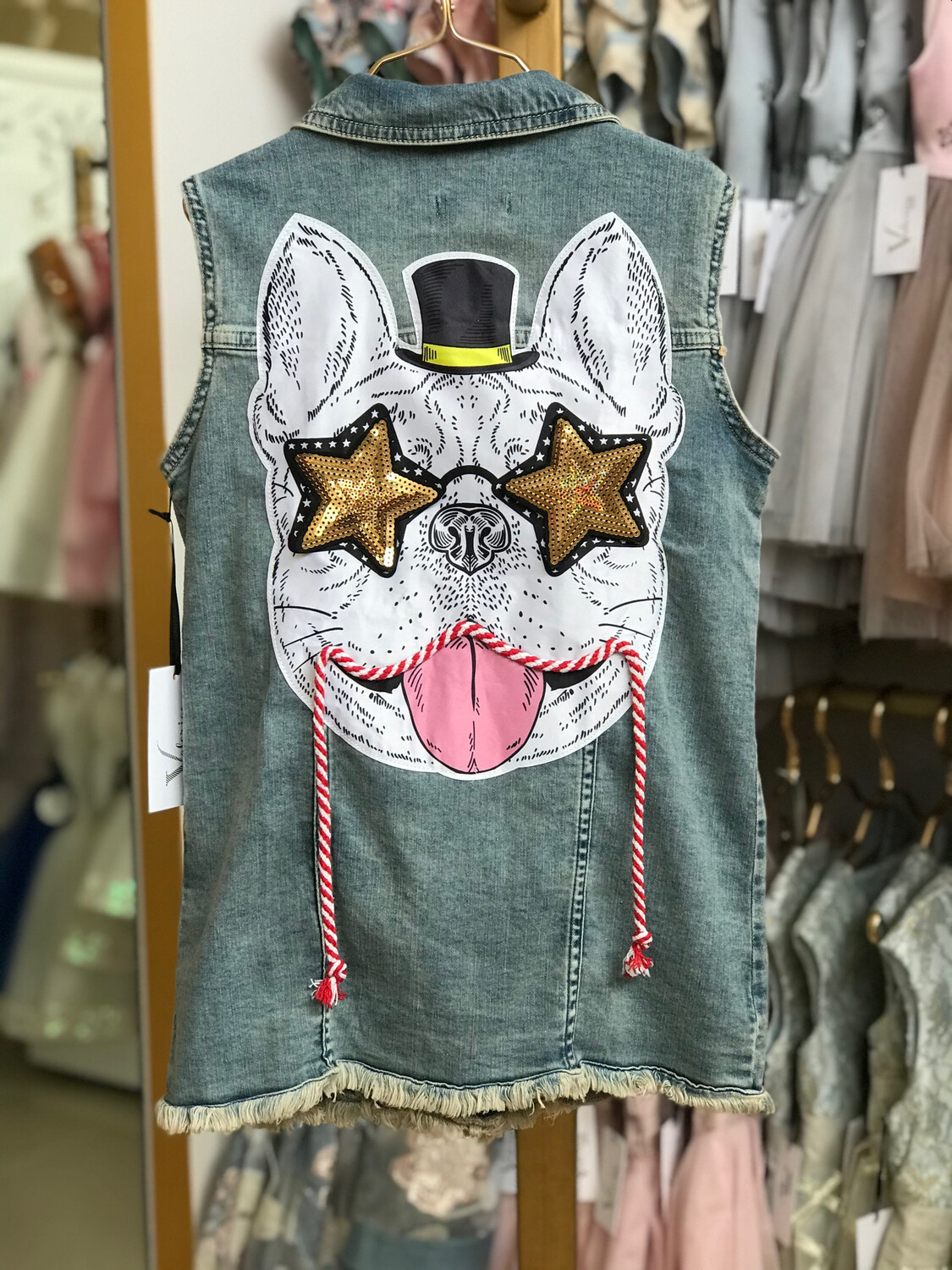 Chaqueta Jeans de Perro Tallas 9 a 12 años