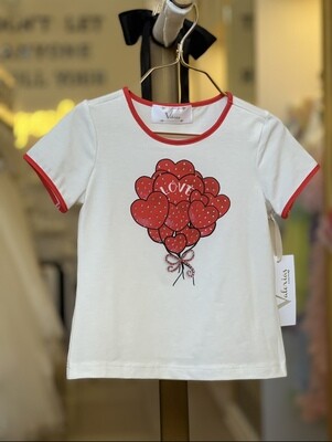 Conjunto con Corazones Tallas 3 a 7 años