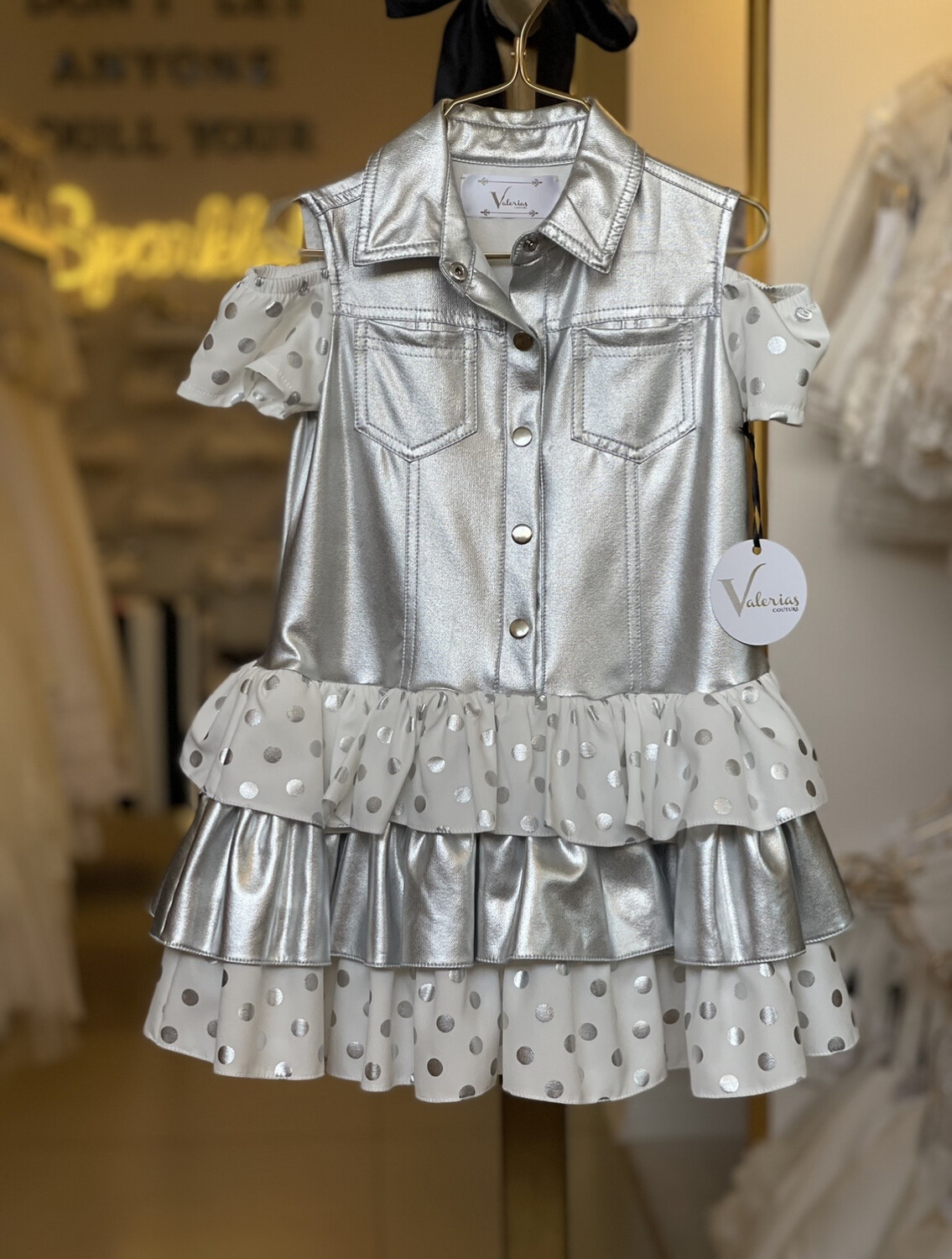Vestido Disco con Vuelos Talla 4 años