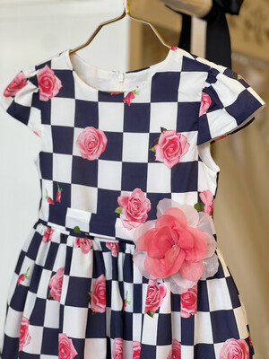 Vestido Ajedrez Tallas 6 a 10 años