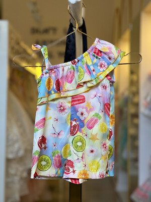 Enterizo Frutas Tallas 9 a 18 meses