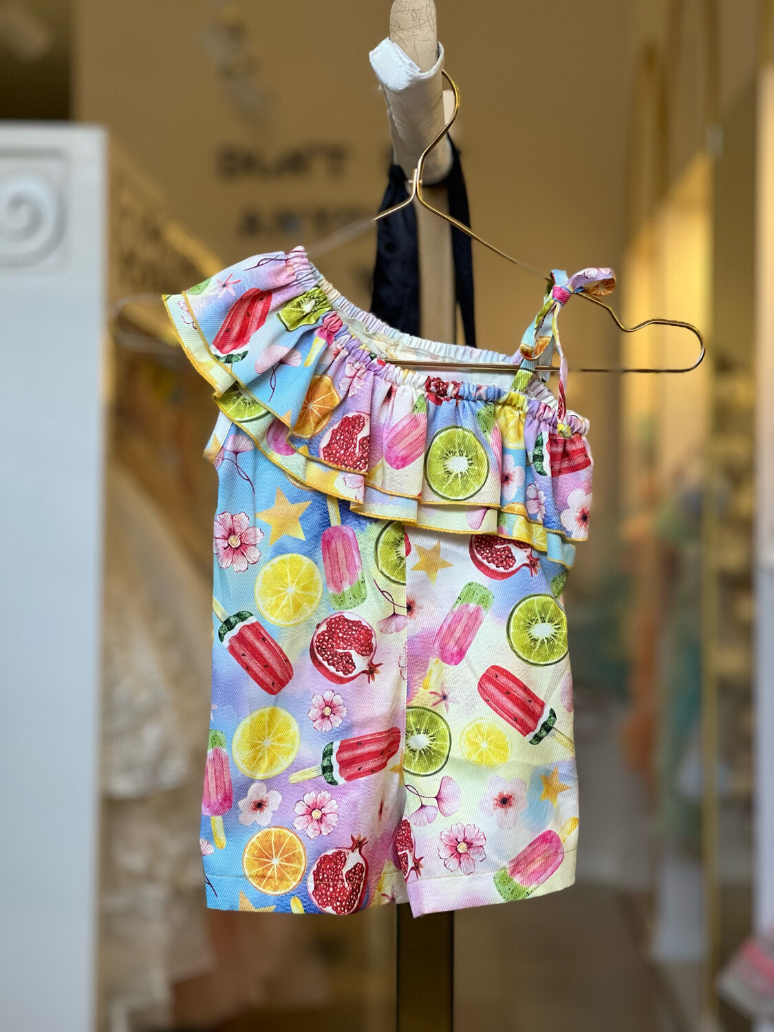 Enterizo Frutas Tallas 9 a 18 meses