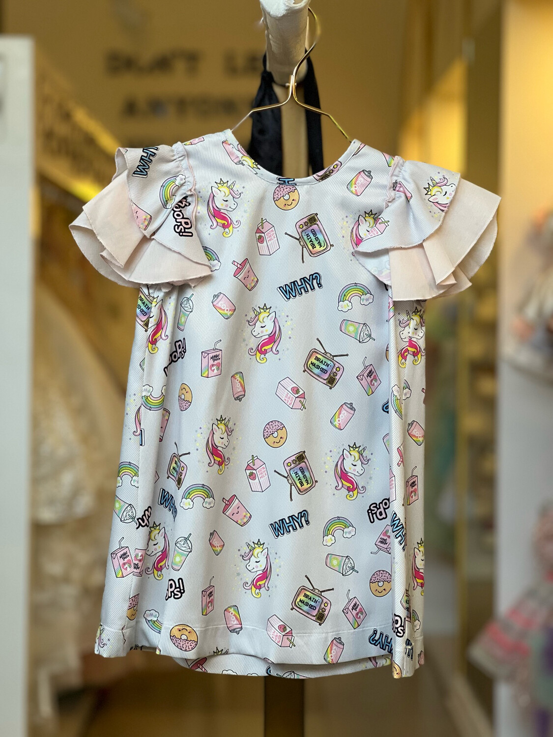Vestido Unicornio Tallas 2 a 5 años