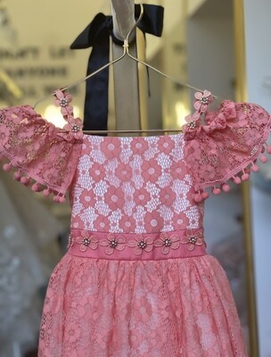 Vestido Flores Tallas 4 a 8 años
