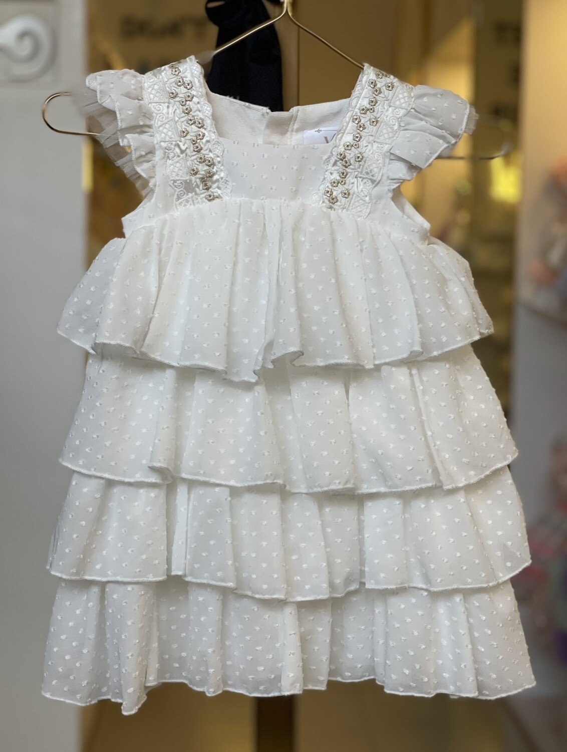 Vestido Flecos Tallas 4 a 8 años