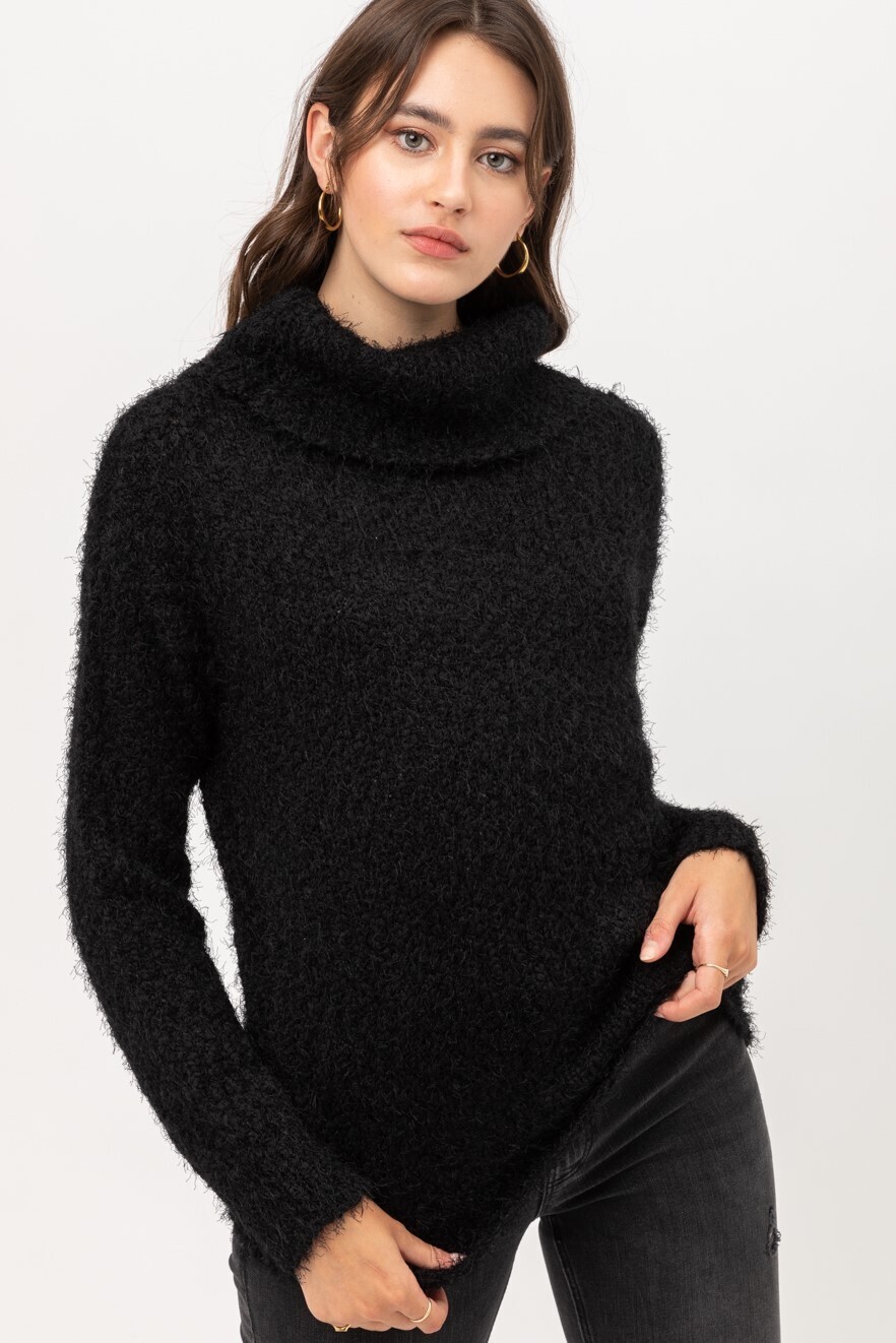 Black Fuzzy Sweater