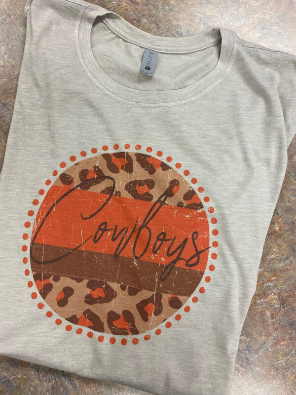 Circle Dots Leopard Cowboys Distressed - Sublimation (SUB)