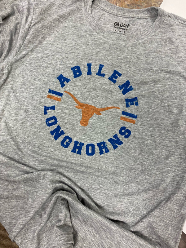 sublimation - Abilene Longhorns Circle Distressed (SUB)