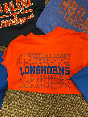 Longhorns Repeat Orange Shirt (V)