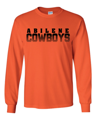 Abilene Cowboys Lines Long Sleeve (V)