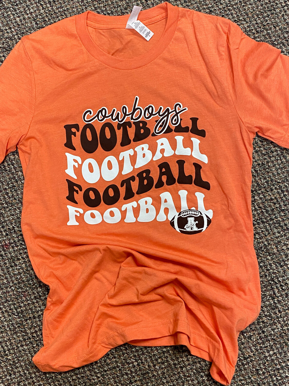 Football Shirt Wave Design  Bella Canvas