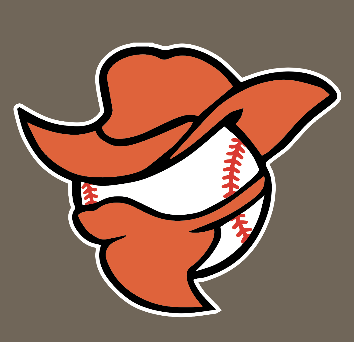 Abilene Baseball Decal - with or without white border