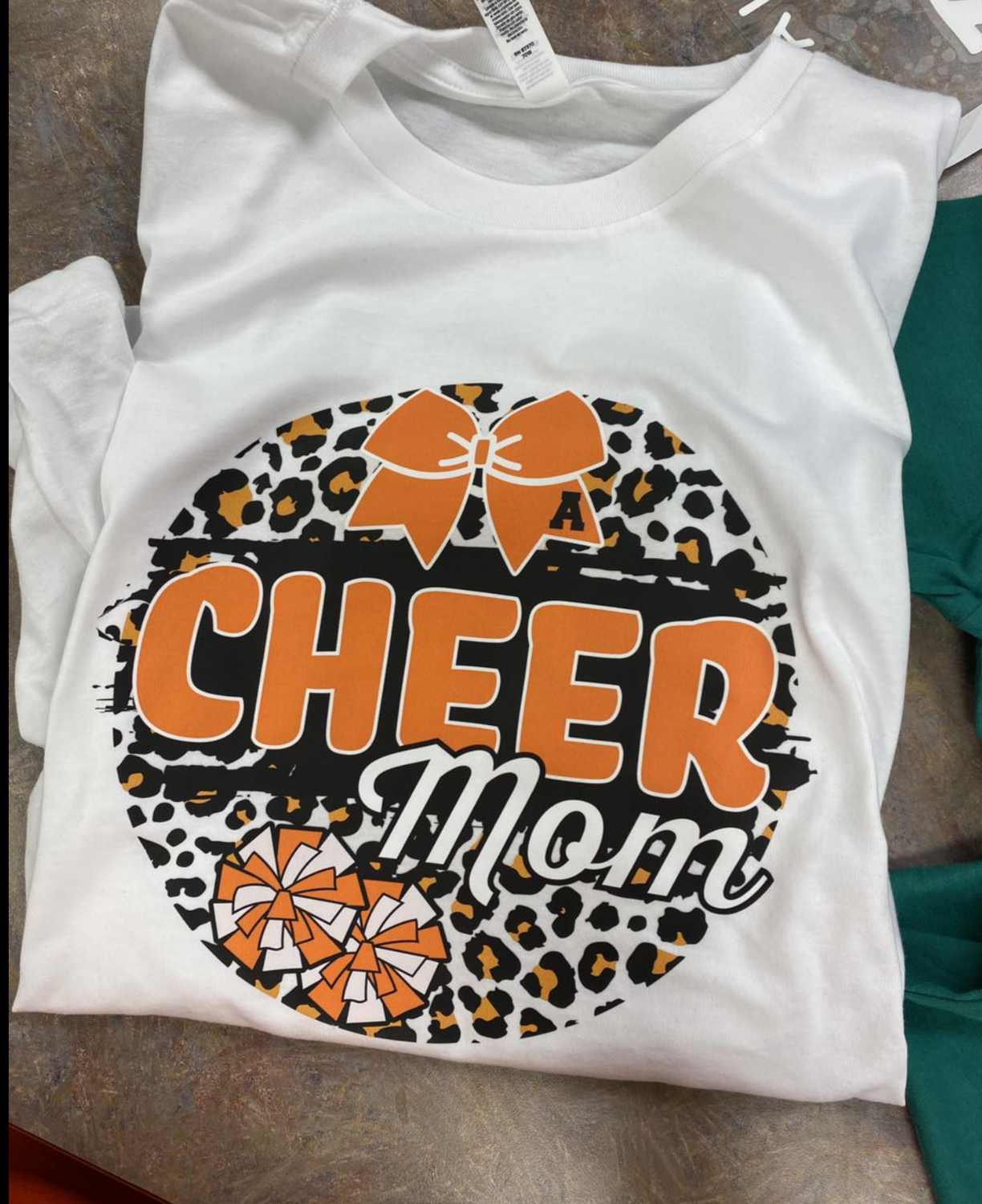 Cheer Mom - white shirt Long or Short