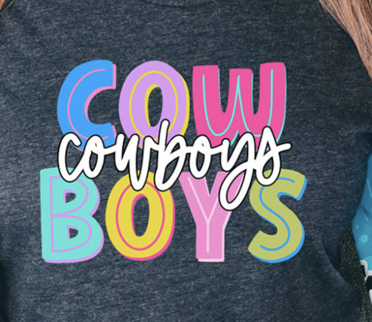 Cute Colorful Cowboys - Adult
