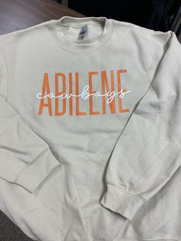 Abilene Cowboys Crew Neck Sand