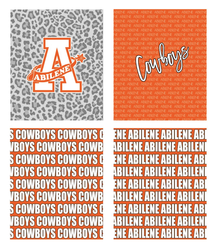 Abilene Pride Fleece Blankets -50&quot; x 60&quot;
