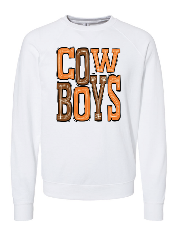 Cowboys - White Sweatshirt - Gildan