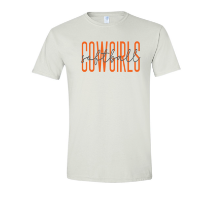 2024 Cowgirl Softball White T-Shirt