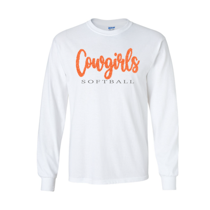 Cowgirls Softball Tinsel Longsleeve WHITE