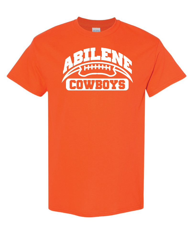Abilene Cowboys Football Curve - Orange Shirt