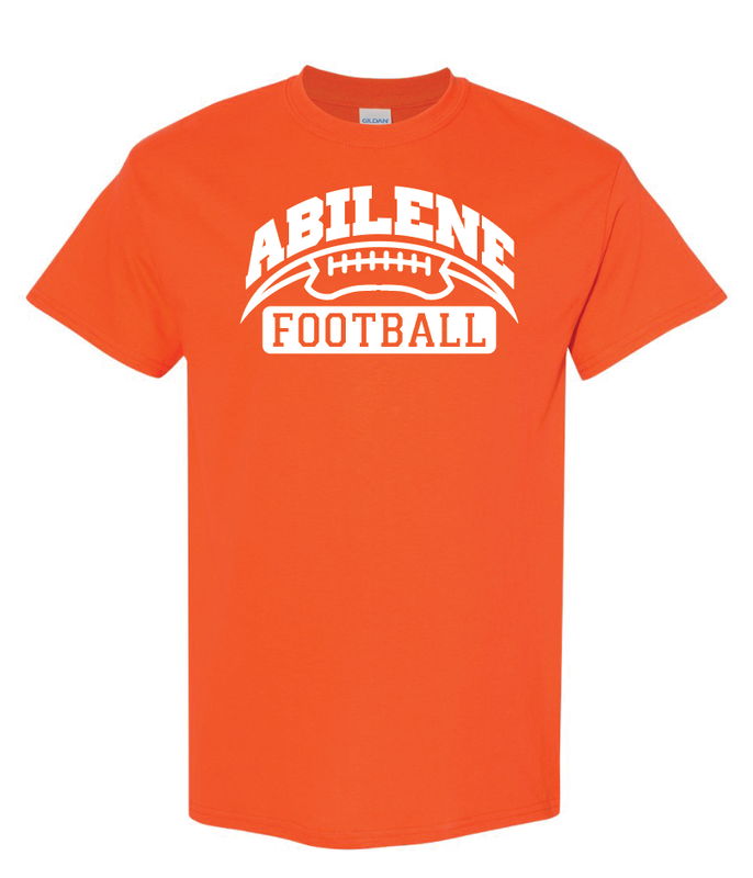 Abilene Football Curve - Orange Shirt