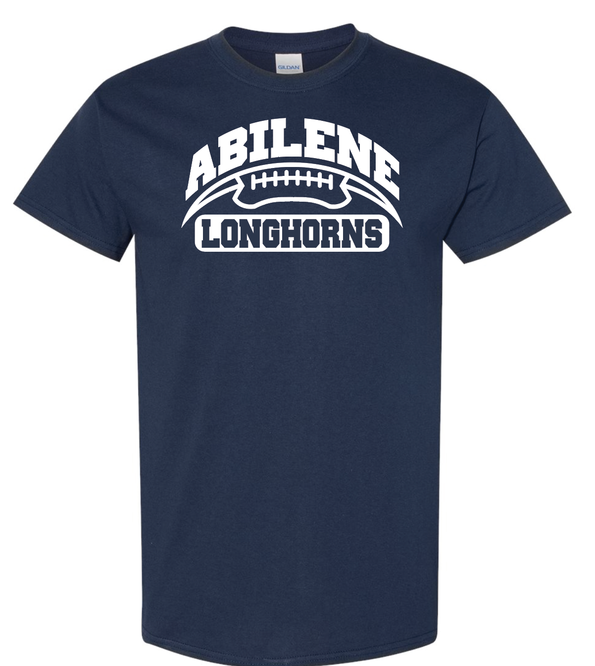Abilene LONGHORNS Football Curve NAVY
