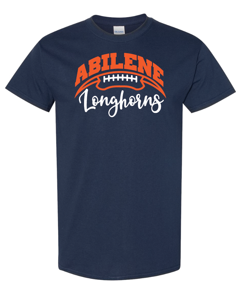 Abilene Script LONGHORNS Football Curve - NAVY