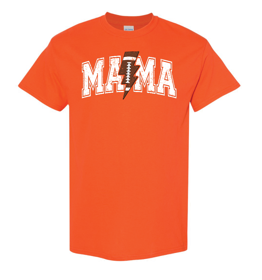 Mama Lightning Bolt - Orange Shirt