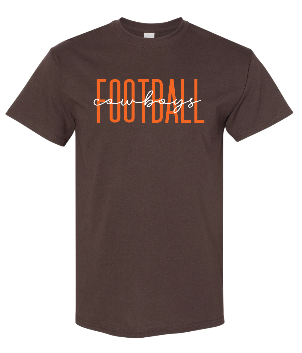 Football Tall - Script Cowboys Brown
