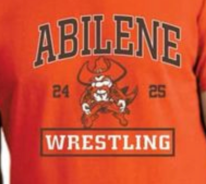 Wrestling Team logo 2024-2025 HOODIE - ORANGE