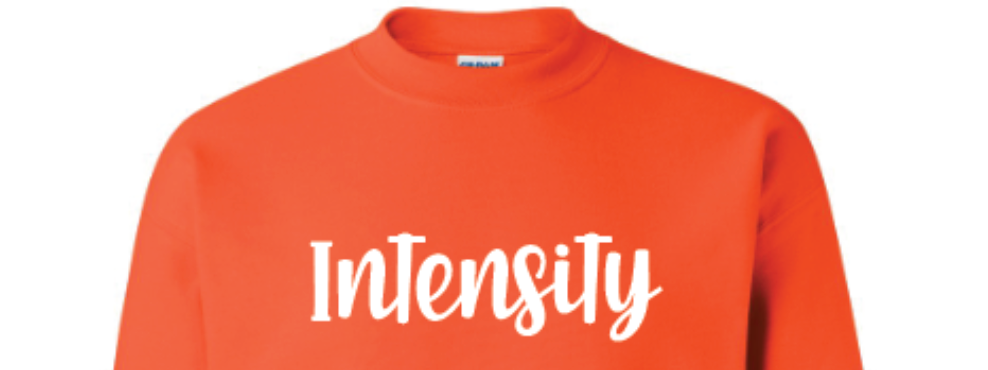 INTENSITY SCRIPT ORANGE CREW - White PUFF LETTERING