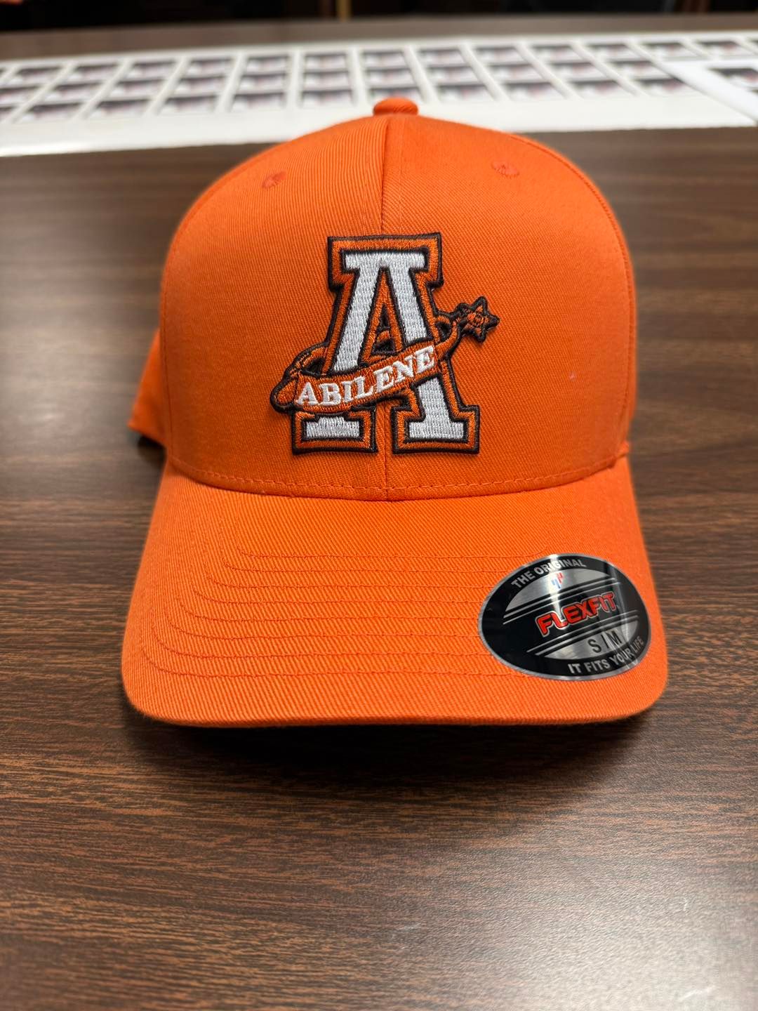 Hat - Orange A logo Patch Fitted