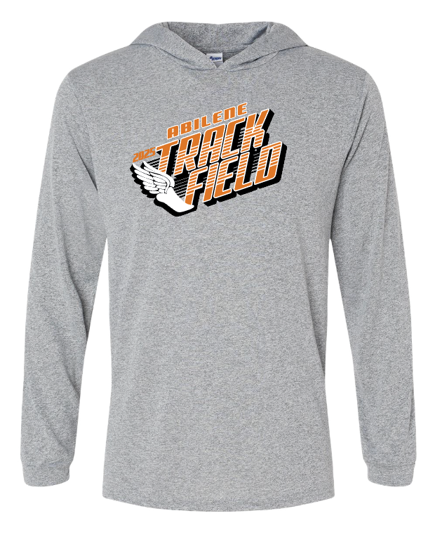 AHS Track PERFORMANCE - Long Sleeve Heather Grey - HOOD