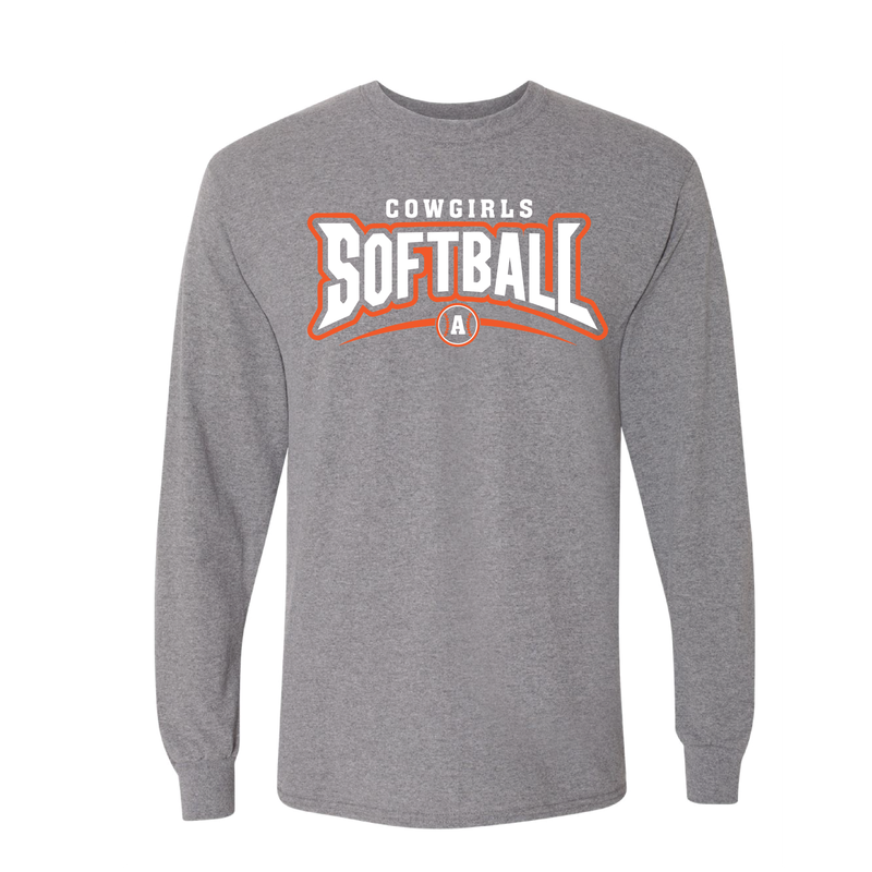 Cowgirls Softball Graphite Longsleeve