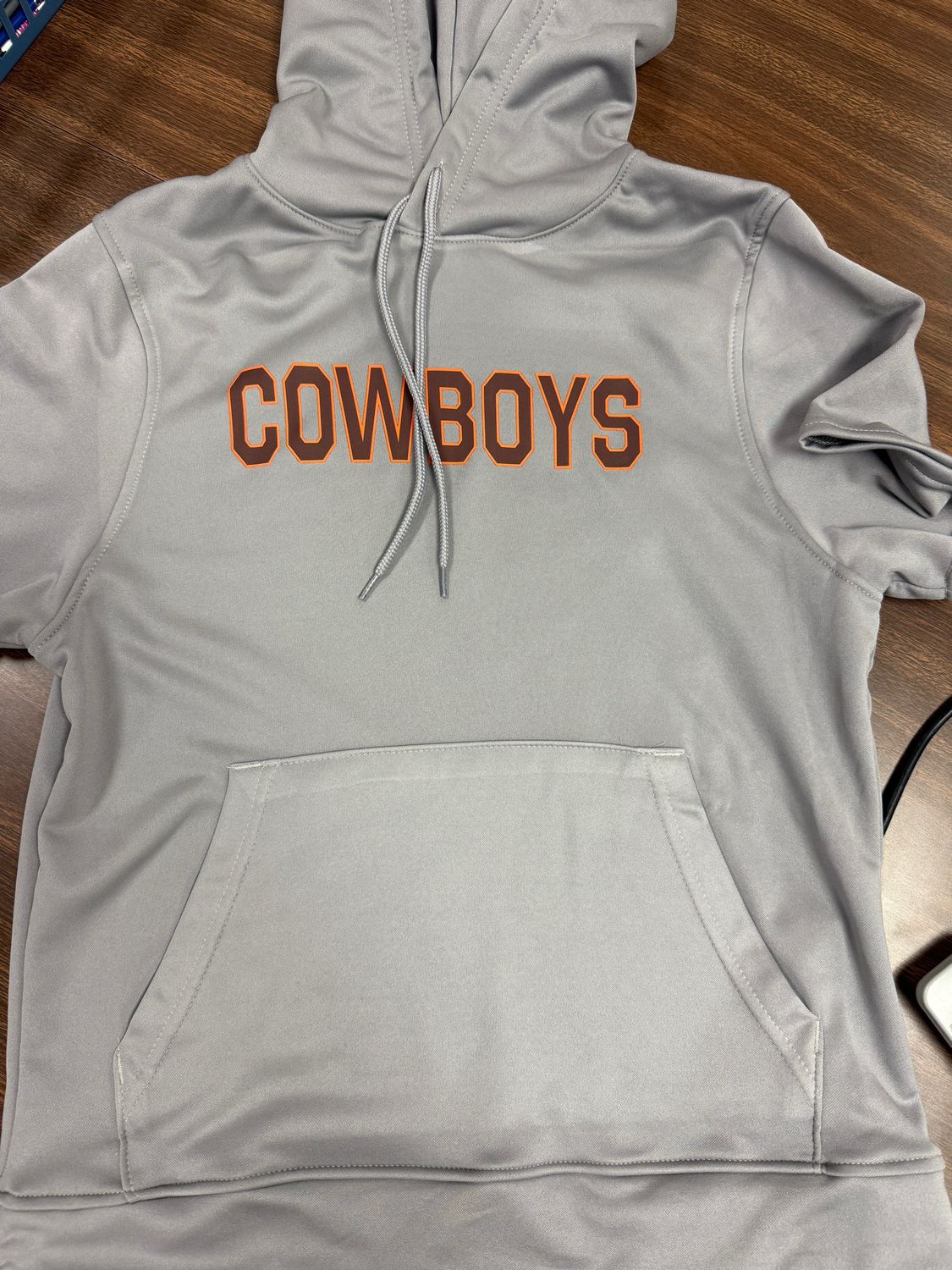 Abilene Cowboys - Short sleeve hoodie Polyester - Augusta - MAY ADD BANDITS LOGO - $5.00 additional