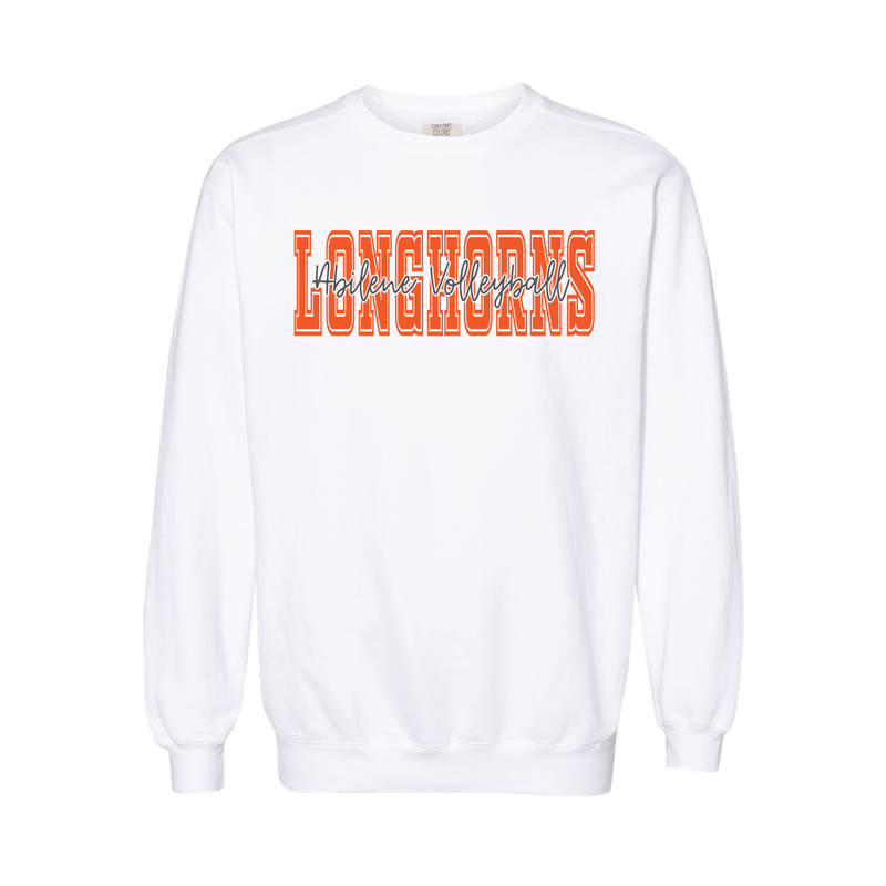 AMS Volleyball - Crew Neck Gildan White Sweatshirt