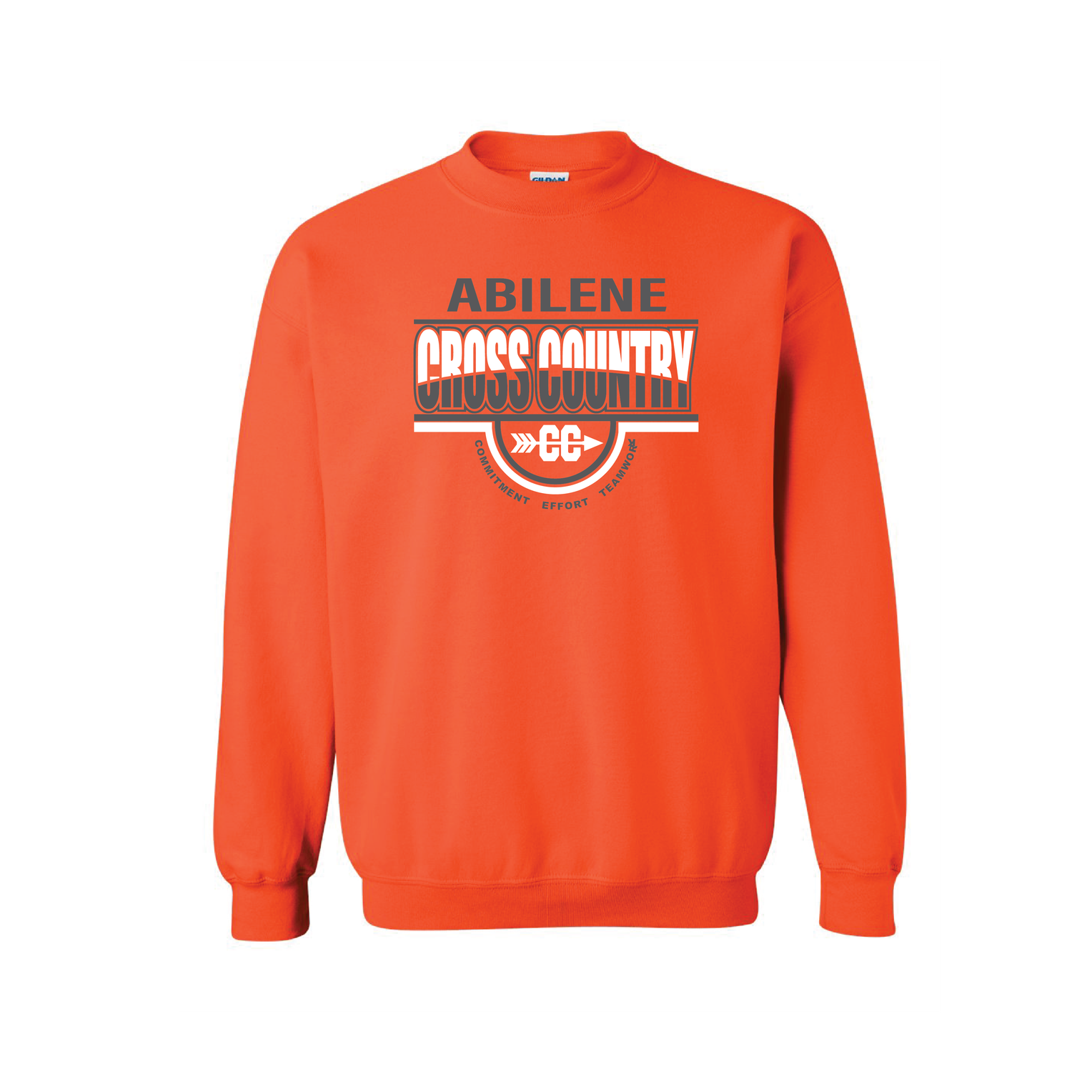 2025 CROSS COUNTRY SWEATSHIRT - CREW NECK Orange
