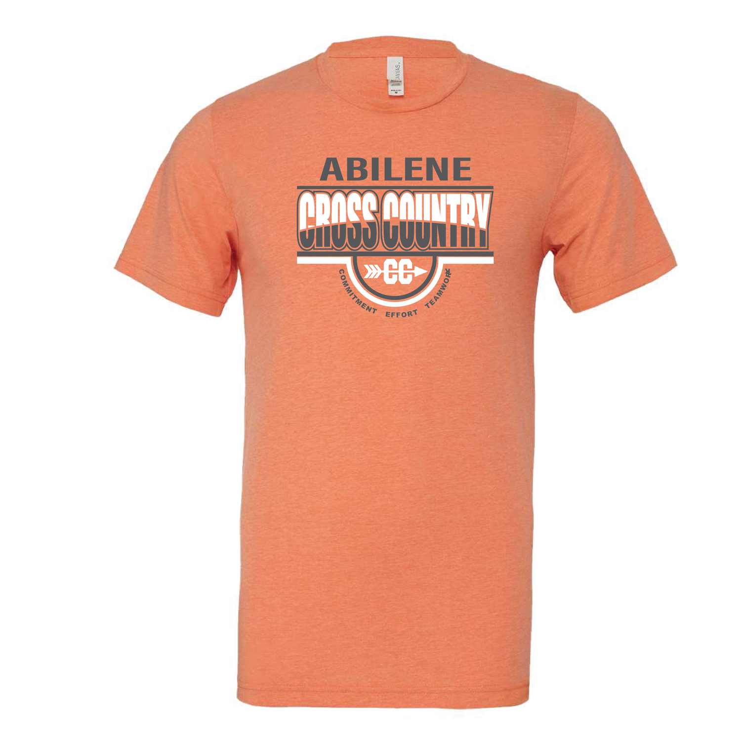 2025 CROSS COUNTRY - Orange Heather Bella Canvas
