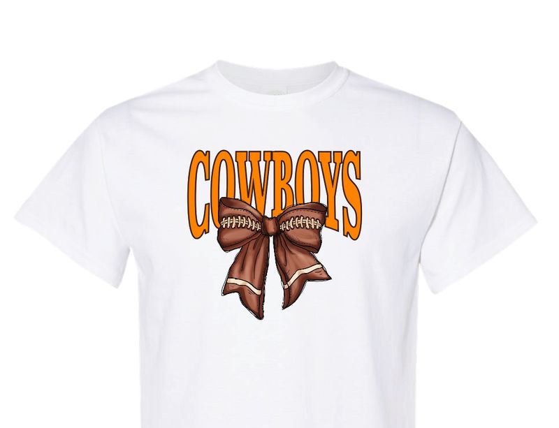 FOOTBALL BOW - WHITE