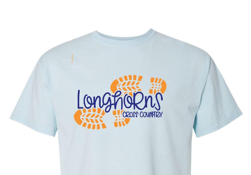 Longhorns Cross Country - Light Blue
